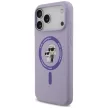 Karl Lagerfeld Silicone Karl&Choupette Ring MagSafe iPhone 18 Pro Max / 17 Pro Max (KLHMP18XSCMKCRHU) tok, lila