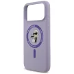 Karl Lagerfeld Silicone Karl&Choupette Ring MagSafe iPhone 18 Pro Max / 17 Pro Max (KLHMP18XSCMKCRHU) tok, lila