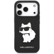 Karl Lagerfeld Saffiano Mono Patch Choupette iPhone 18 Pro / 17 Pro (KLHCP18LSAKHPCK) tok, fekete