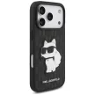 Karl Lagerfeld Saffiano Mono Patch Choupette iPhone 18 Pro / 17 Pro (KLHCP18LSAKHPCK) tok, fekete