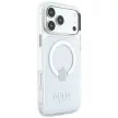 Guess Metal Outline MagSafe iPhone 18 Pro Max / 17 Pro Max (GUHMP18XHTRMS) tok, ezüst
