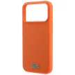 Lacoste Petit Pique Lacquer Logo MagSafe iPhone 18 Pro / 17 Pro (LCHMP18LPLAO) tok, narancssárga