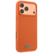 Lacoste Petit Pique Lacquer Logo MagSafe iPhone 18 Pro Max / 17 Pro Max (LCHMP18XPLAO) tok, narancssárga