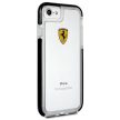 Ferrari Hardcase FEGLHCP7BK iPhone 7/8 SE 2020 / SE 2022 Shockproof tok, átlátszó-fekete