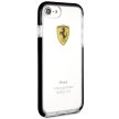 Ferrari Hardcase FEGLHCP7BK iPhone 7/8 SE 2020 / SE 2022 Shockproof tok, átlátszó-fekete