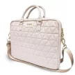 Guess laptop táska GUCB15QLPK 15" Quilted, rózsaszín