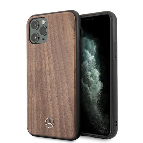 Mercedes MEHCN58VWOLB iPhone 11 Pro Wood Line Walnut tok, barna