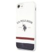 US Polo USHCI8PCSTRB iPhone 7/8/SE 2020 / SE 2022 Tricolor Pattern Collection tok, fehér
