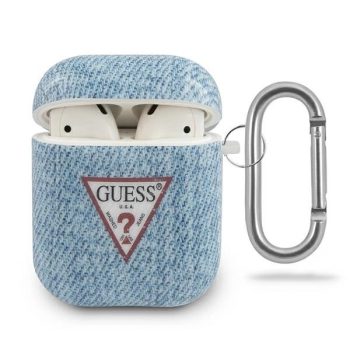   Guess GUACA2TPUJULLB AirPods 1/2 cover Jeans Collection tok, kék