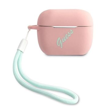   Guess GUACAPLSVSPG AirPods Pro cover Silicone Vintage tok, rózsaszín-zöld