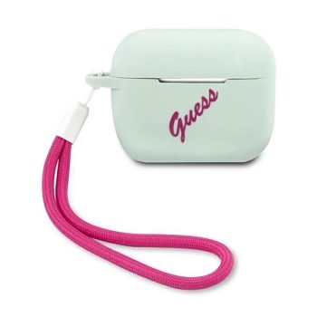   Guess GUACAPLSVSBF AirPods Pro cover Silicone Vintage tok, kék