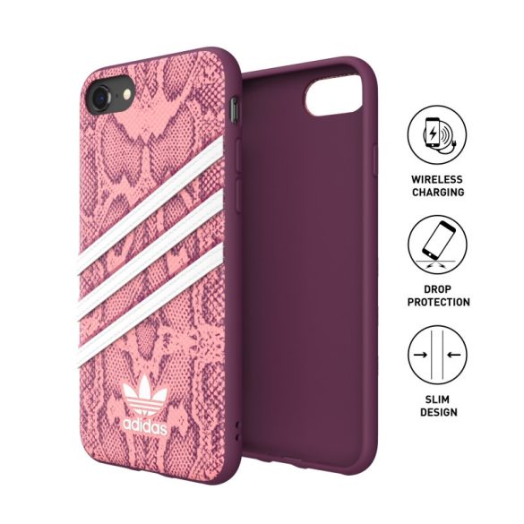 Adidas Original Gazelle Snake iPhone 6/6s/7/8/SE (2020) hátlap, tok, rózsaszín