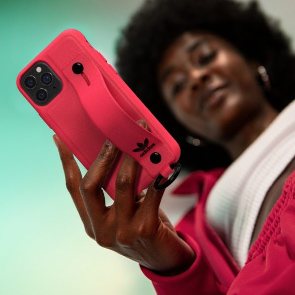 Adidas Original Hand Strap Case iPhone 11 hátlap, tok, rózsaszín