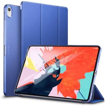   ESR Yippee Series iPad Pro 12.9 (2018) oldalra nyíló okos tok, sötétkék