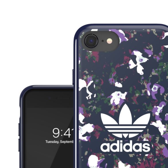 Adidas Original Snap Case Flowers iPhone 6/6s/7/8/SE (2020) hátlap, tok, mintás, színes