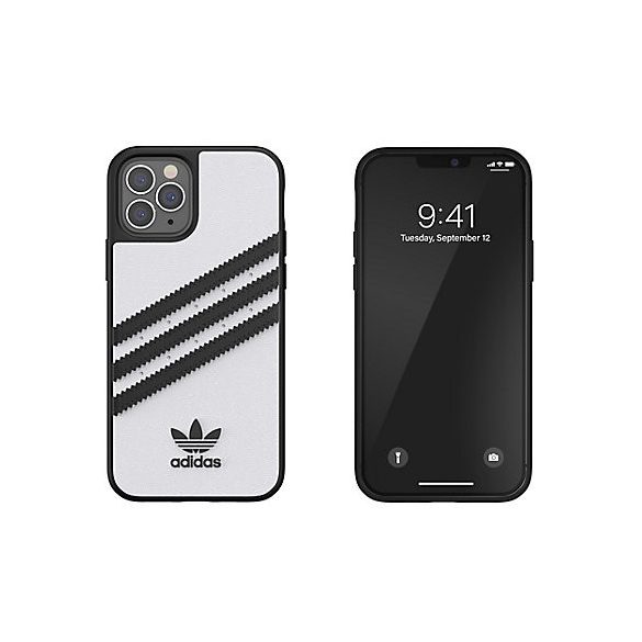 Adidas Original Moulded Case iPhone 12/12 Pro hátlap, tok, fehér-fekete