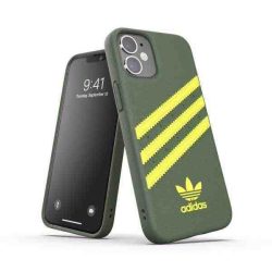   Adidas Original Moulded Case iPhone 12 Mini hátlap, tok, sötétzöld 