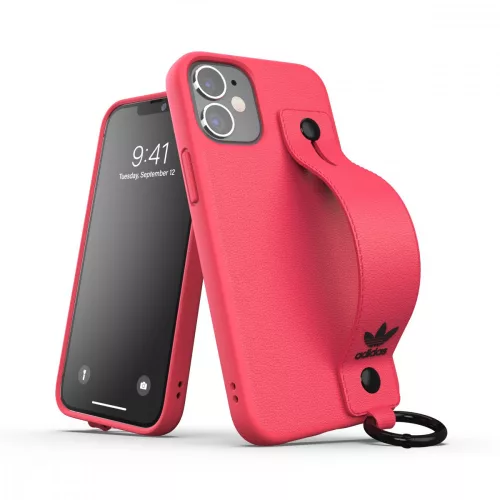 Adidas Original Hand Strap Case iPhone 12/12 Pro hátlap, tok, pink