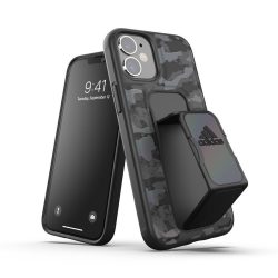   Adidas Sport Grip Case Camo iPhone 12 Mini hátlap, tok, fekete