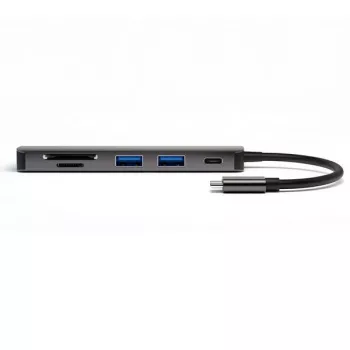   4smarts HUB 6w1 DeX Function 2xUSB-A 3.0/USB-C/HDMI/SD/MicroSD, USB-HUB, szürke