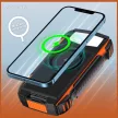 4smarts Powerbank Solar TitanPack Rugged UltiMag 20000mAh napelemes, fekete/narancs