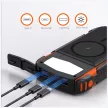 4smarts Powerbank Solar TitanPack Rugged UltiMag 20000mAh napelemes, fekete/narancs