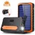 4smarts Prepper Solar napelemes Power Bank 12000mAh - 2xUSB-A, fekete/narancs