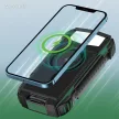 4smarts Powerbank Solar TitanPack Rugged UltiMag 20000mAh napelemes, zöld