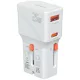 4smarts Nomad Travel charger World utazó hálózati töltő Nomad Pocket 25W USB-C/USB-A, fehér