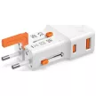 4smarts Nomad Travel charger World utazó hálózati töltő Nomad Pocket 25W USB-C/USB-A, fehér