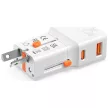 4smarts Nomad Travel charger World utazó hálózati töltő Nomad Pocket 25W USB-C/USB-A, fehér