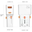 4smarts Nomad Travel charger World utazó hálózati töltő Nomad Pocket 25W USB-C/USB-A, fehér