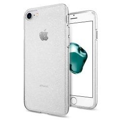   Spigen Liquid Crystal Glitter iPhone 7/8 hátlap, tok, átlátszó