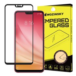   Wozinsky Xiaomi Mi 8 lite Glass Screen 5D Full Glue teljes kijelzős edzett üvegfólia (tempered glass), 9H keménységű, tokbarát, fekete