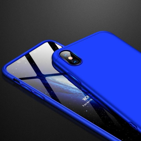 Full Body Case 360 iPhone Xs Max, hátlap, tok, kék