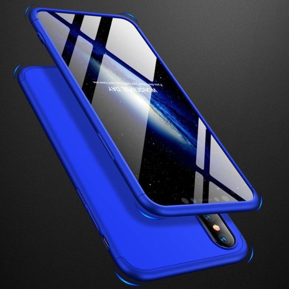 Full Body Case 360 iPhone Xs Max, hátlap, tok, kék