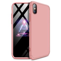 Full Body Case 360 iPhone Xs Max, hátlap, tok, rozé arany