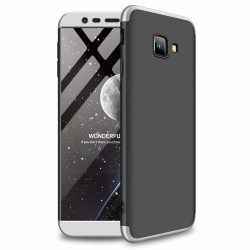   Full Body Case 360 Samsung Galaxy J4 Plus (2018), hátlap, tok, fekete-ezüst