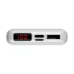 Baseus Mini S PD Power Bank külső akkumulátor 10000 mAh USB/USB-C PD, digitális kijelzővel, gyorstöltés, 10000 mAh, fehér