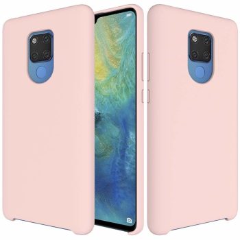   Silicone Flexible Rubber Huawei Mate 20 szilikon hátlap, tok, rózsaszín