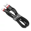Baseus Cafule CALKLF-C19 USB Lightning adat- és töltőkábel, 3.0 gyorstöltés, 1.5A, 2m, fekete-piros