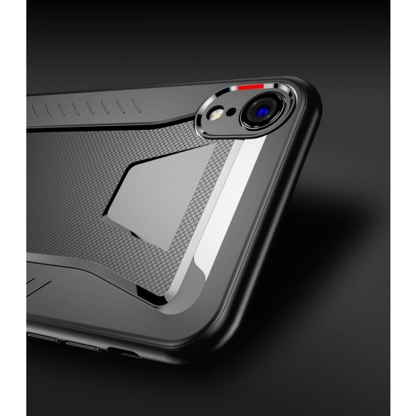 iPaky Shark Flexible iPhone Xs Max TPU hátlap, tok, fekete