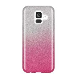   Wozinsky Glitter Case Shining Cover Samsung Galaxy A6 (2018) hátlap, tok, rozé arany