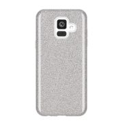   Wozinsky Glitter Case Shining Cover Samsung Galaxy A6 (2018) hátlap, tok, ezüst