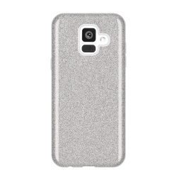   Wozinsky Glitter Case Shining Cover Samsung Galaxy A6 (2018) hátlap, tok, ezüst