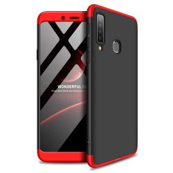   Full Body Case 360 Samsung Galaxy A9 (2018), hátlap, tok, fekete-piros
