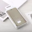 Clear View Case cover Huawei Y7 (2019)/Y7 Prime (2019) oldalra nyíló tok, arany