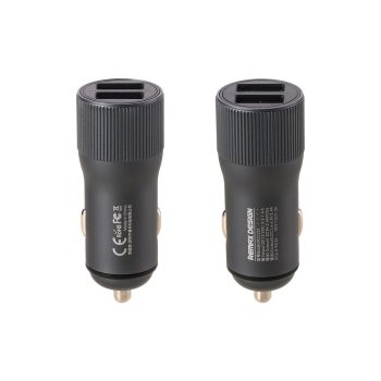   Remax RCC221 univerzális autós töltő, gyorstöltő, 2xUSB, 2.4A, szürke