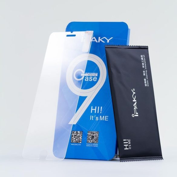 iPaky Effort Samsung Galaxy J3 (2017) szilikon hátlap és kijelzővédő edzett üvegfólia, átlátszó