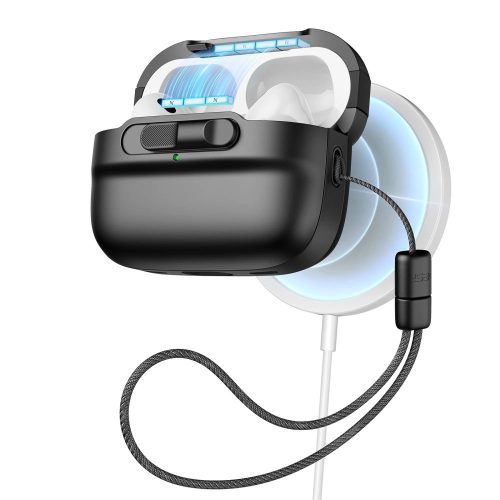ESR Pulse Halolock Case with MagSafe Apple AirPods Pro 1/2 tok, fekete